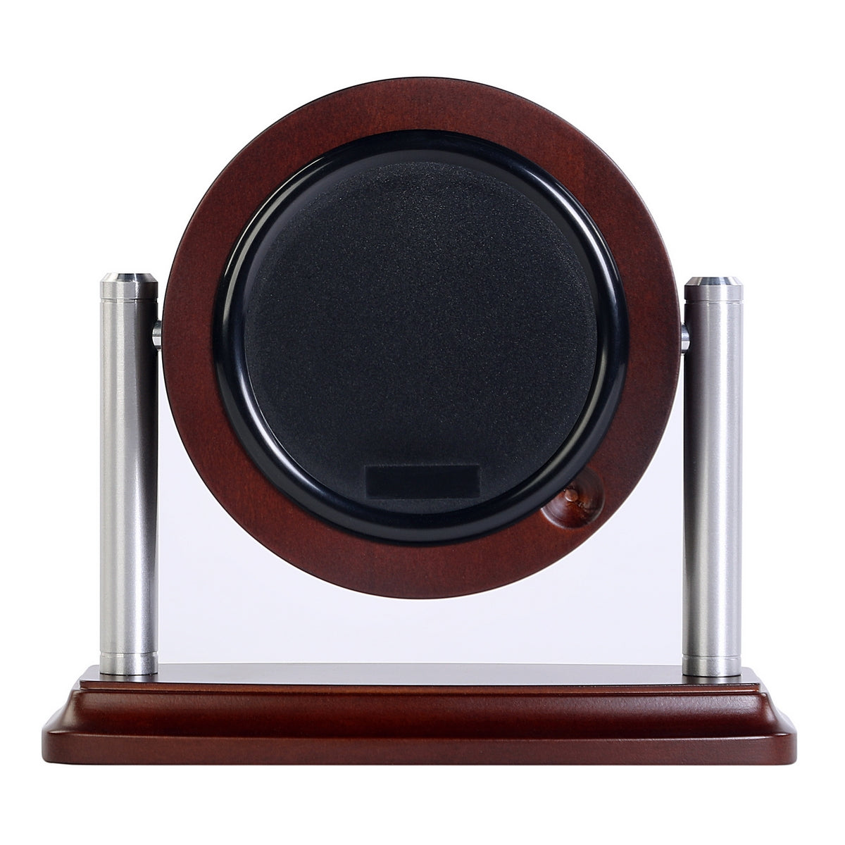 seiko quartz mantel aluminium & wood clock
