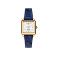 lucien rochat ladies quartz gold plated strap watch