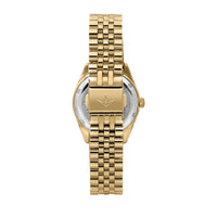 lucien rochat ladies quartz gold plated silver dial bracelet watch