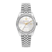 lucien rochat ladies quartz stainless steel silver dial bracelet watch