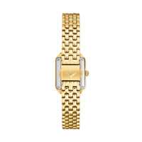 lucien rochat ladies quartz gold plated white dial bracelet watch