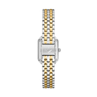 lucien rochat ladies quartz two tone white dial bracelet watch