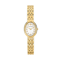 lucien rochat pr�cieux 20mm 2h silver diamond dial gold plated bracelet