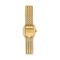 lucien rochat pr�cieux 20mm 2h silver dial gold plated mesh band