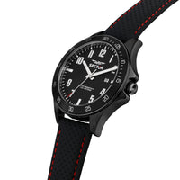 sector 230 43mm 3h black dial black st