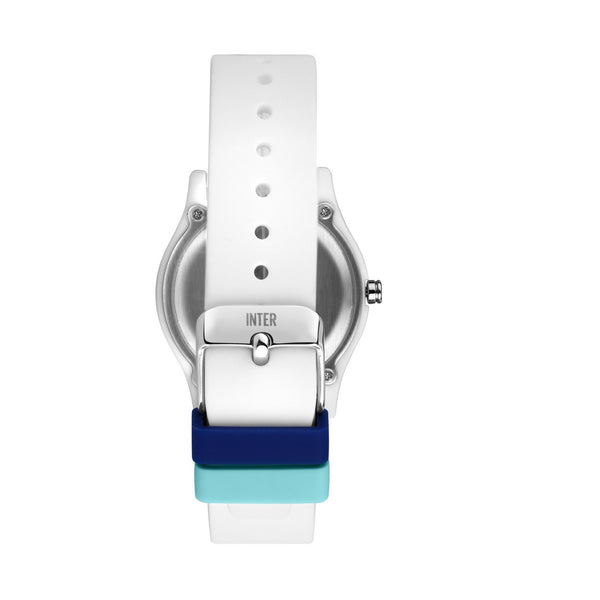 sector fc inter ex-q 35mm  3h white dial white strap watch