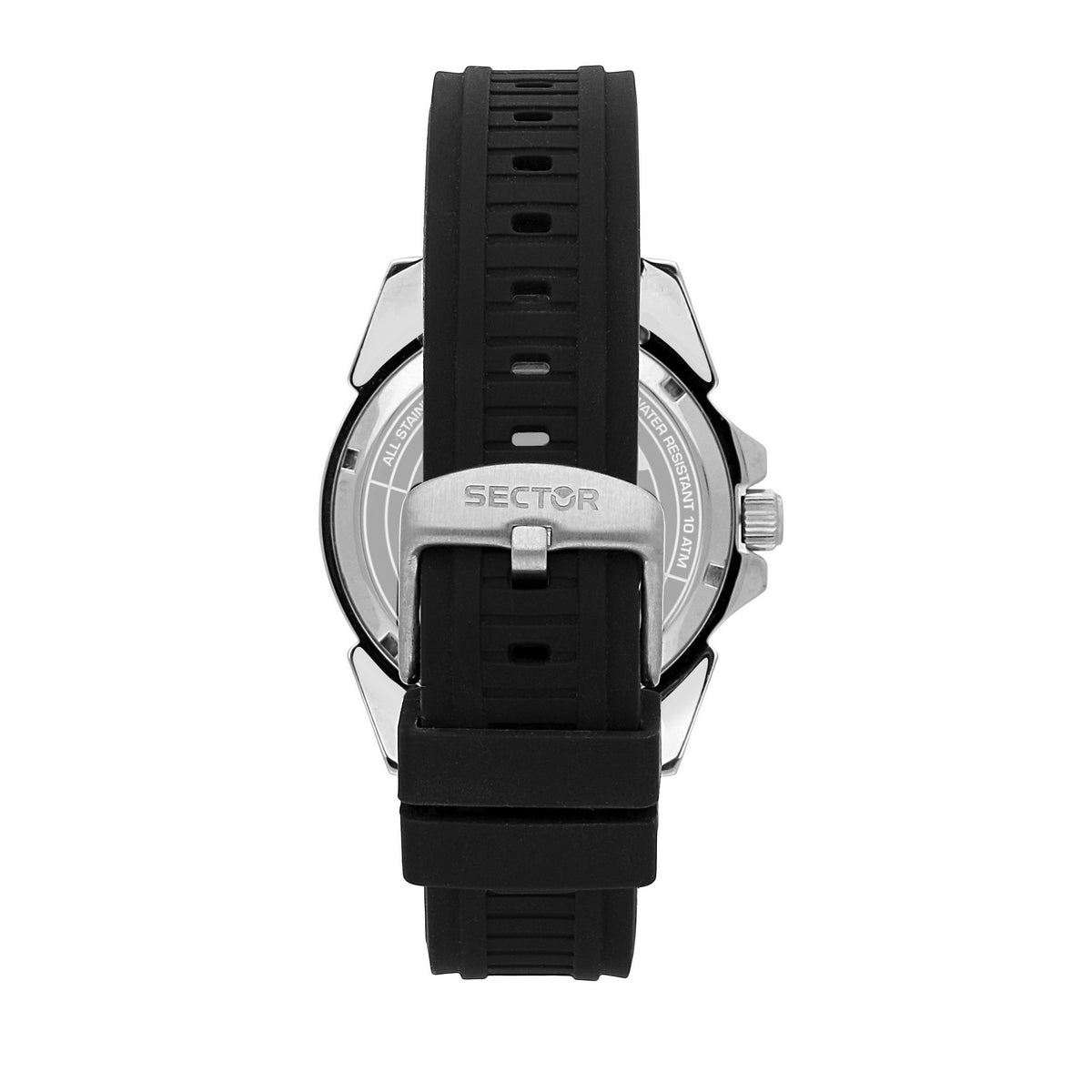 sector  450 41mm 3 hand blk dial ora bez blk sili st watch