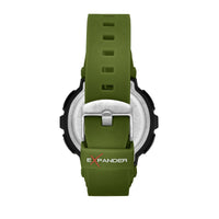 sector expander ex-36 45mm digital green pu strap watch