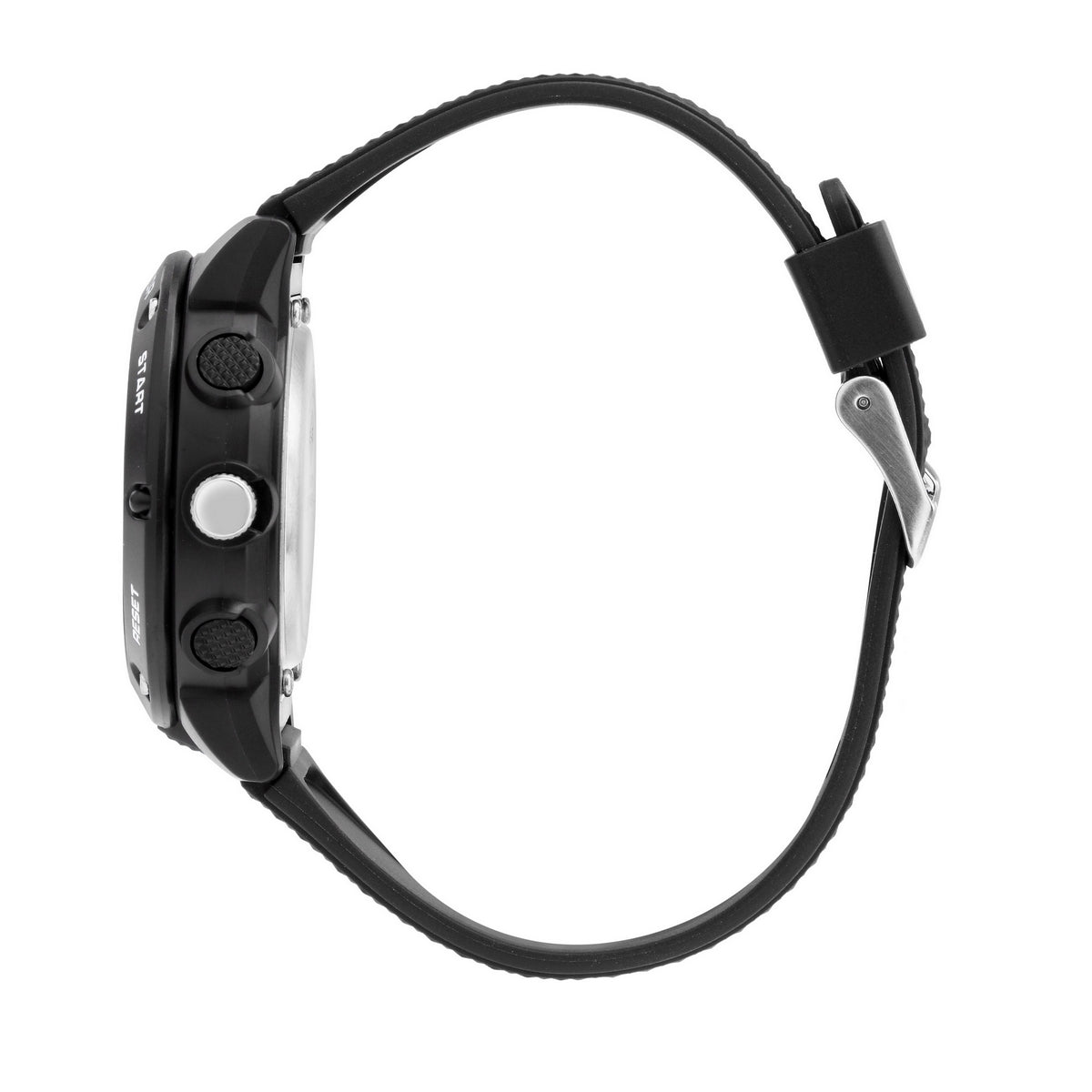 sector expander ex-45 43mm digital white dial black polyurethane strap