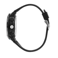 sector expander ex-45 43mm digital blue dial black polyurethane strap