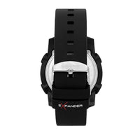 sector expander ex-38 45mm digital black silicone strap watch