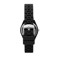 sector quartz black silicone case & bracelet watch