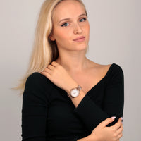 sector  230 32mm 3 hand white mop dial bracelet rg watch