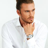 sector 660  silver dial stainless steel bracelet