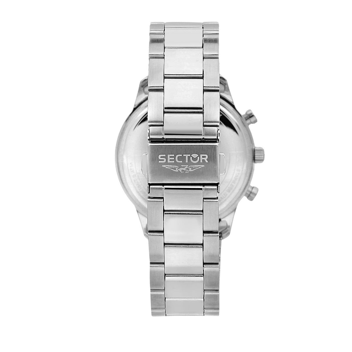 sector quartz multi function stainless steel green dial bracelet watch