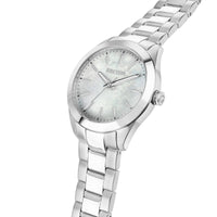 sector quartz ladies mother of pearl dial stainless steel bracelet watch