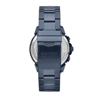 sector  adv2500 43mm chronograph blue dial bracelet blue watch