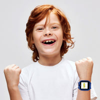 kikou kids game watch smart blue/white silicon strap