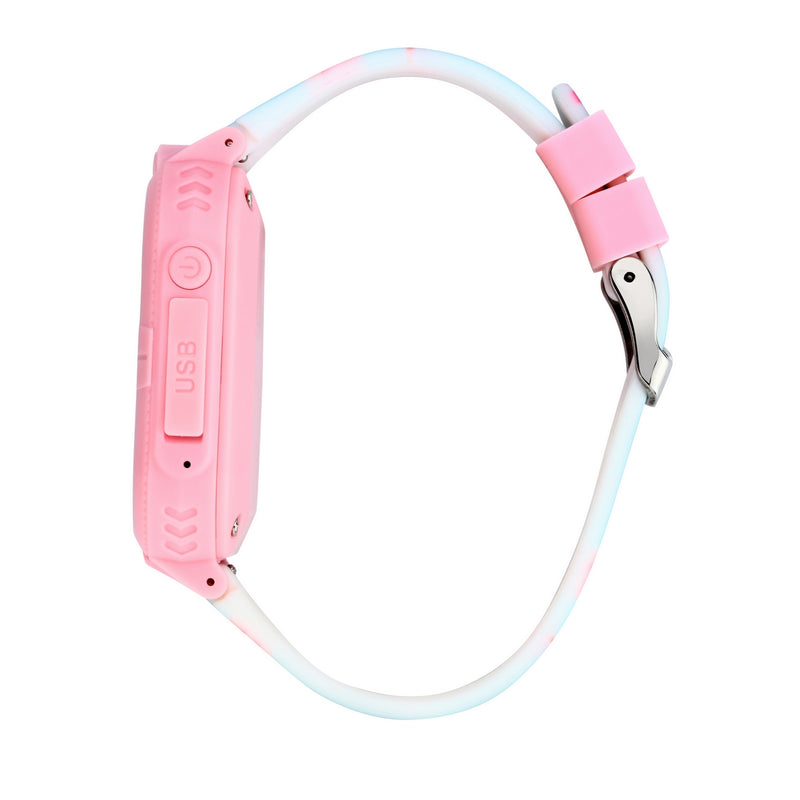 kikou kids game watch smart pink silicon strap