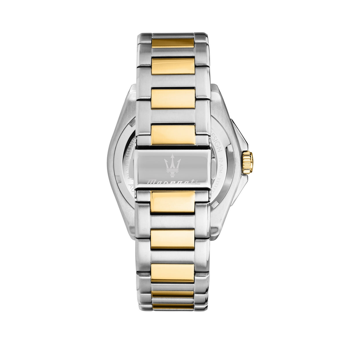 maserati velocita 41mm auto 3h bla dial stainless steel+yg bracelet