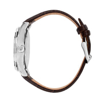 maserati sorpasso 42mm 3h ivory dial brown strap