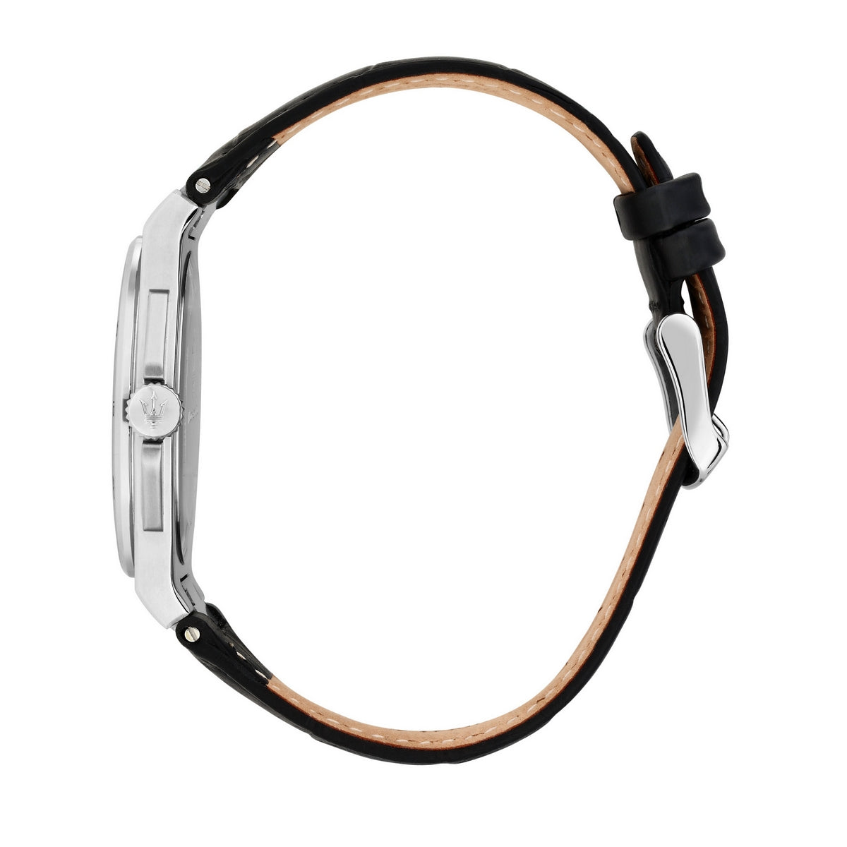 maserati velocita slim 40mm 3h black dia black strap