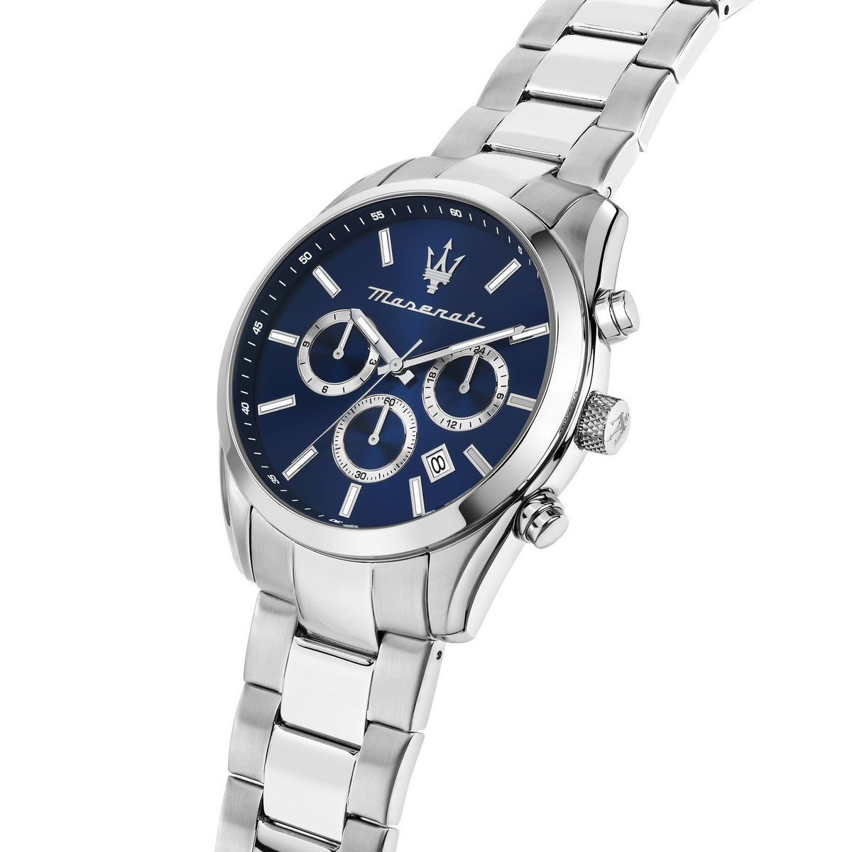maserati attrazione 43 multi. blue dial br ss