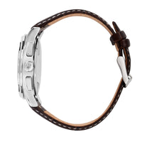 maserati sorpa stainless steel 42mm chronograph beige dial brown strap