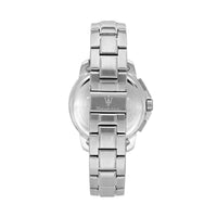 maserati successo 42mm chrono white silver dial stainless steel bracelet