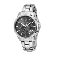 maserati successo 42mm chrono gun dial stainless steel bracelet