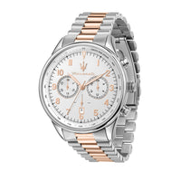 maserati tradizione 45mm chr w/silv dial br ss+rg