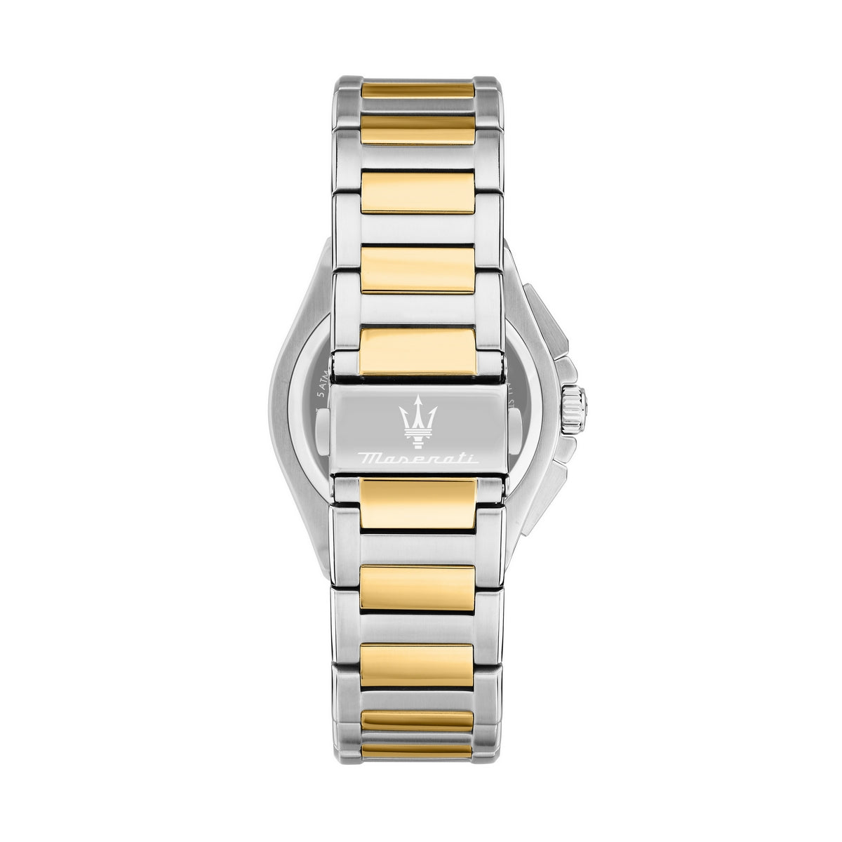maserati velocit� slim 41mm chrongraph grey dial stainless steel+gold plated bracelet
