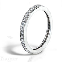 pave set, full eternity ring, size 52