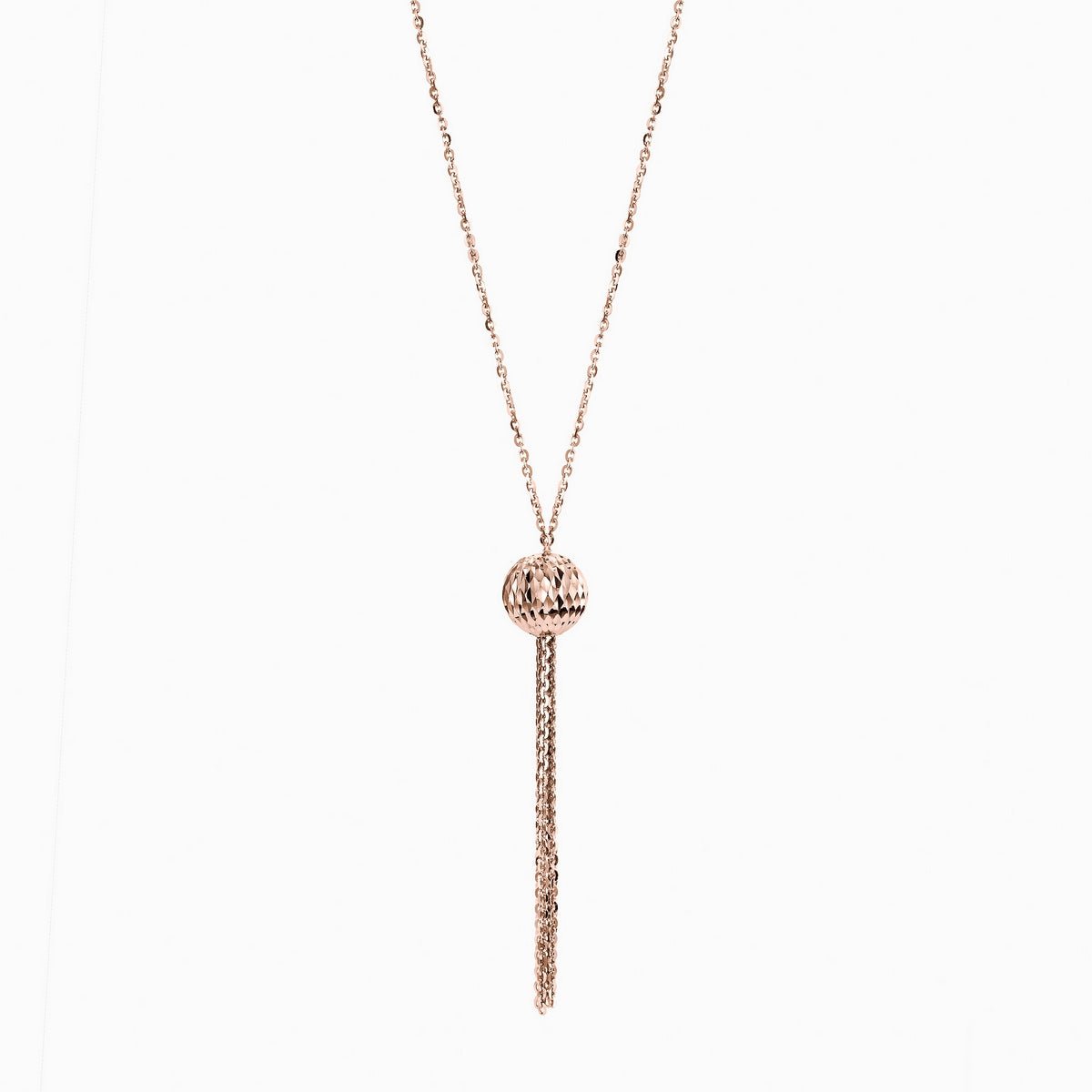 rose tassle chain necklace in 20 inch