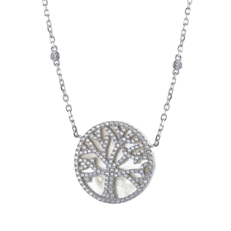 real effect mother of pearl tree of life necklace