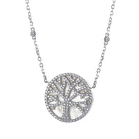 real effect mother of pearl tree of life necklace