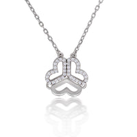 real effect three heart stone set pendant