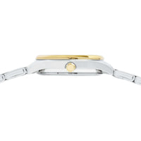 lorus quartz ladies two tone white dial bracelet watch