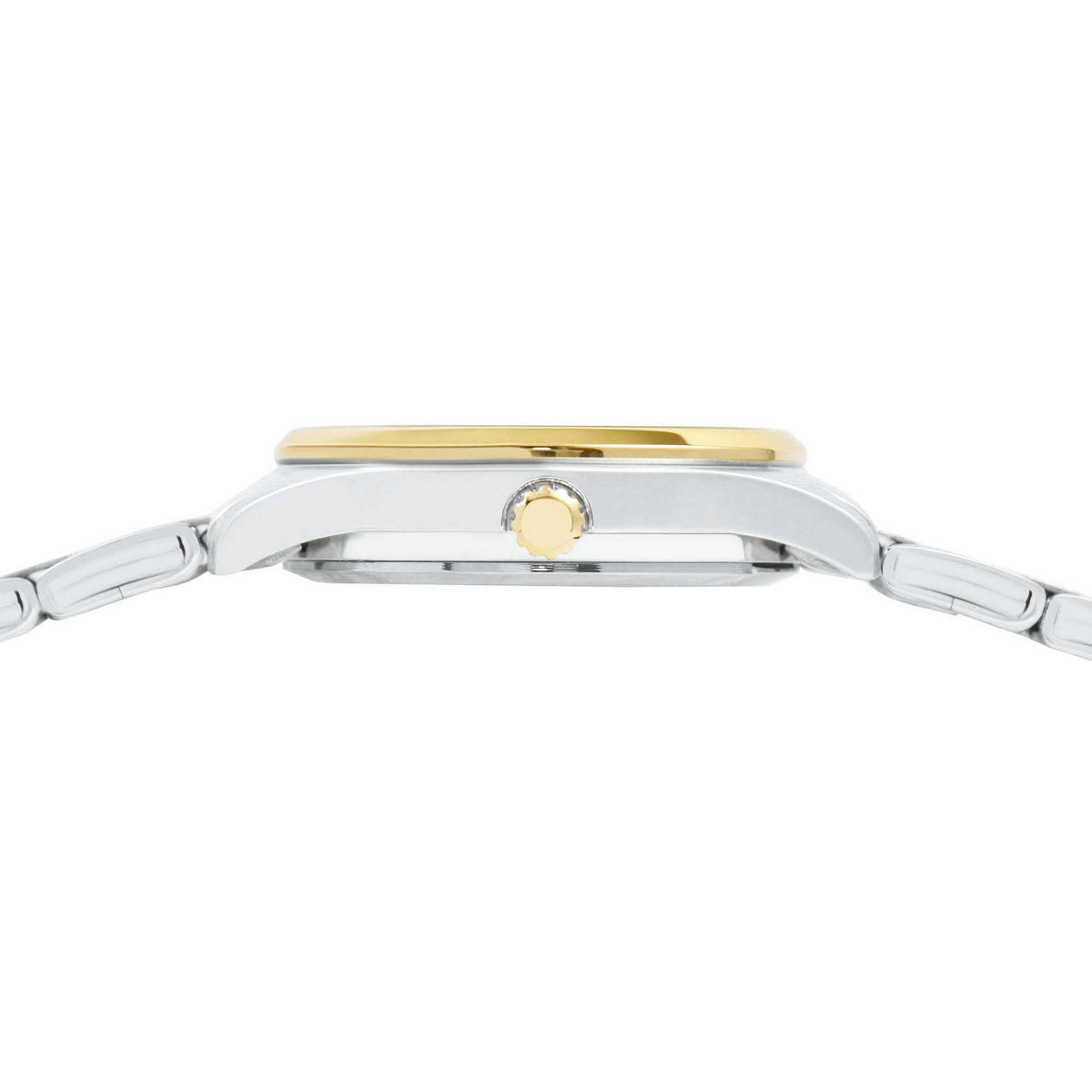 lorus quartz ladies two tone white dial bracelet watch