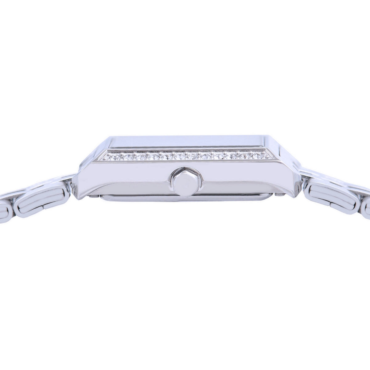 lorus quartz ladies stainless steel white dial bracelet watch