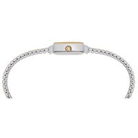 lorus quartz ladies two tone white dial expander bracelet watch