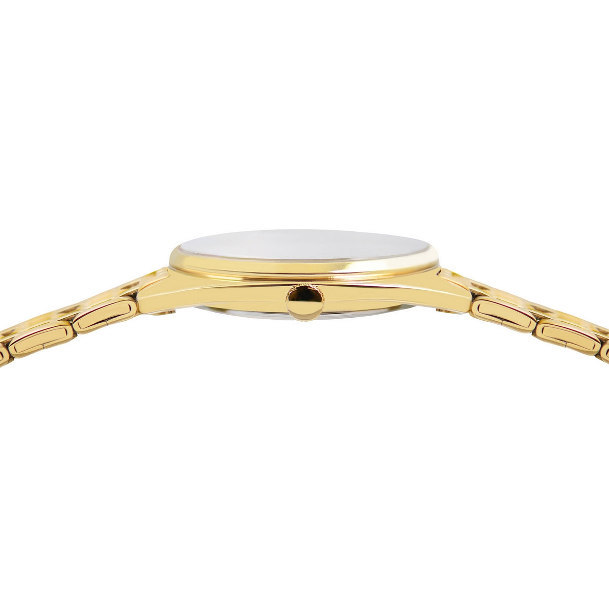 lorus quartz ladies gold plated green dial bracelet watch