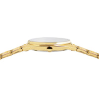 lorus quartz ladies gold plated green dial bracelet watch