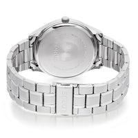 lorus quartz gents stainless steel white dial bracelet watch