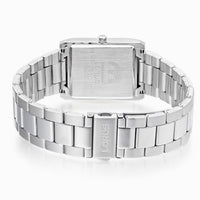 lorus quartz gents stainless steel white dial bracelet watch