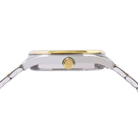 lorus quartz gents two tone white dial bracelet watch