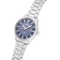 lorus quartz gents titanium blue dial bracelet watch