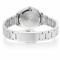 lorus quartz ladies stainless steel white dial bracelet watch