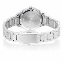 lorus quartz ladies stainless steel white dial bracelet watch