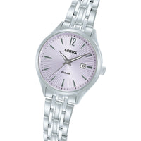 lorus quartz ladies stainless steel blue dial bracelet watch